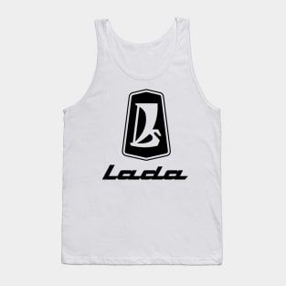 Lada logo 1970s (black) Tank Top